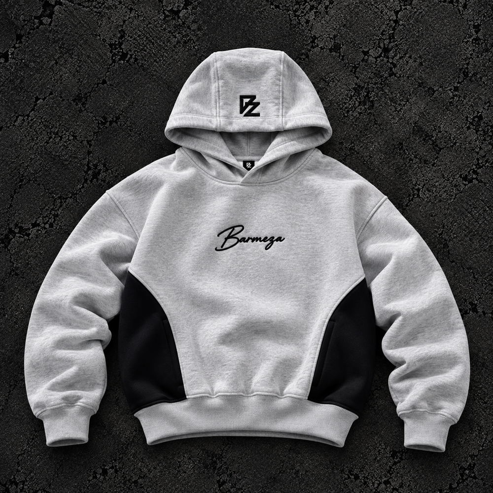 Barmeza Oversized Hoodie — Gri