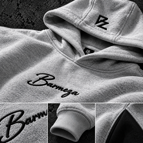 Barmeza Oversized Hoodie — Gri